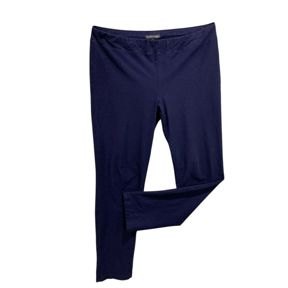 Size Small Eileen Fisher Womens Navy Blue Legging Stretch Pants